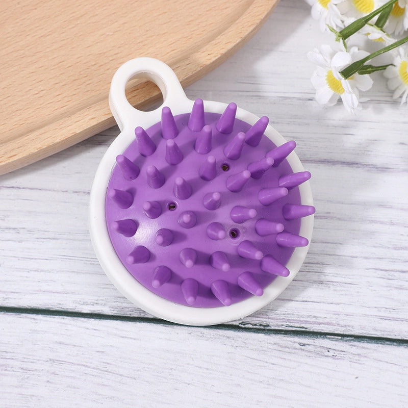 Crystal Transparent Shampoo Brush Silicone Head Massage Brush Shampoo Comb Scalp Itching Artifact Manufacturers