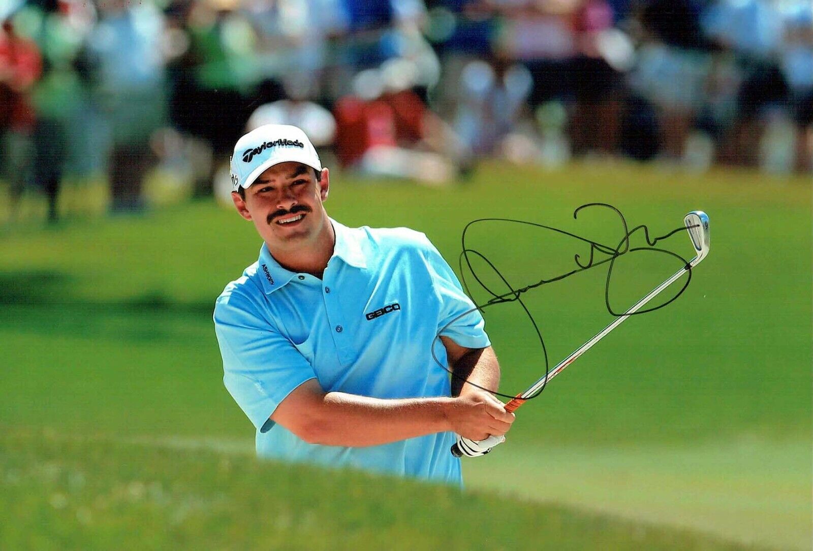 Johnson WAGNER SIGNED Autograph Photo Poster painting AFTAL COA US PGA Golf Golfer