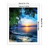 Sunset Scenery-14CT Counted Cross Stitch 36*46cm/14.17*18.11in