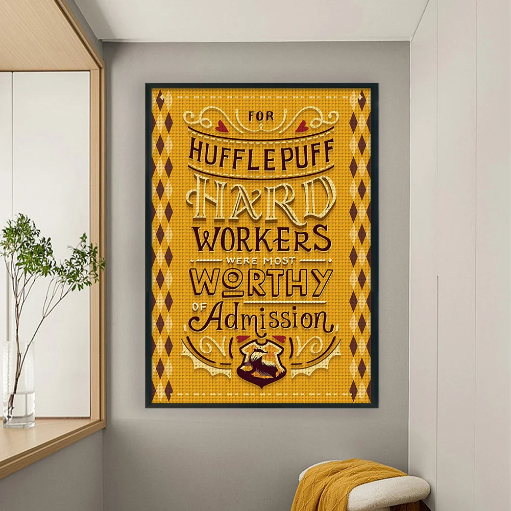 Full Embroidery cotton 11CT Print Harry Potter Academy Cross Stitch 50x70cm