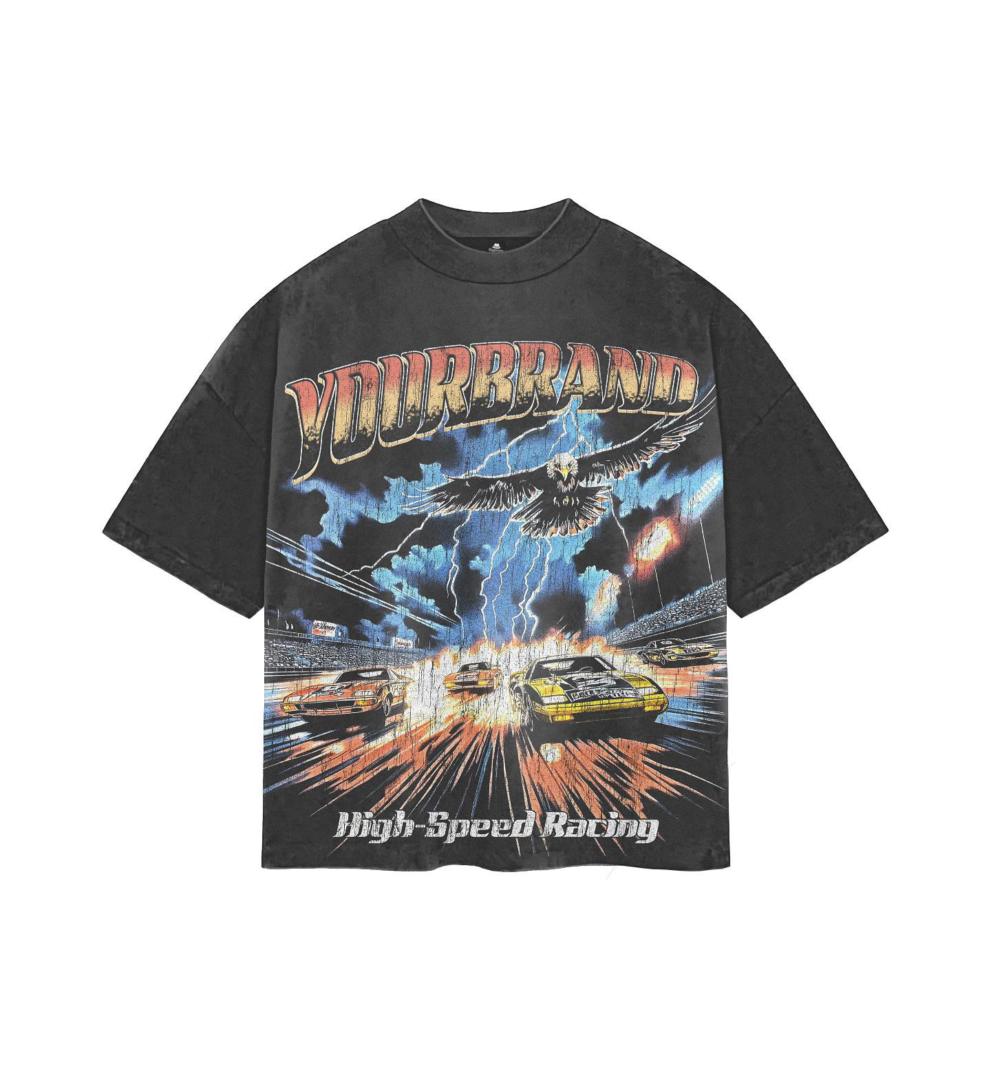 Plus Size Men's Essential Fashion Street Trend T-shirt