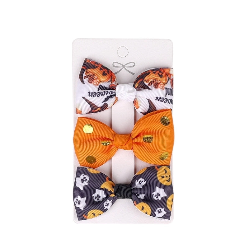 Halloween Children’s Bow Hairpin Three-piece Set
