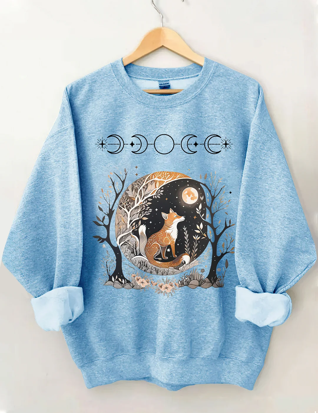 Fox Witchy Whimsigoth Aesthetic Sweatshirt