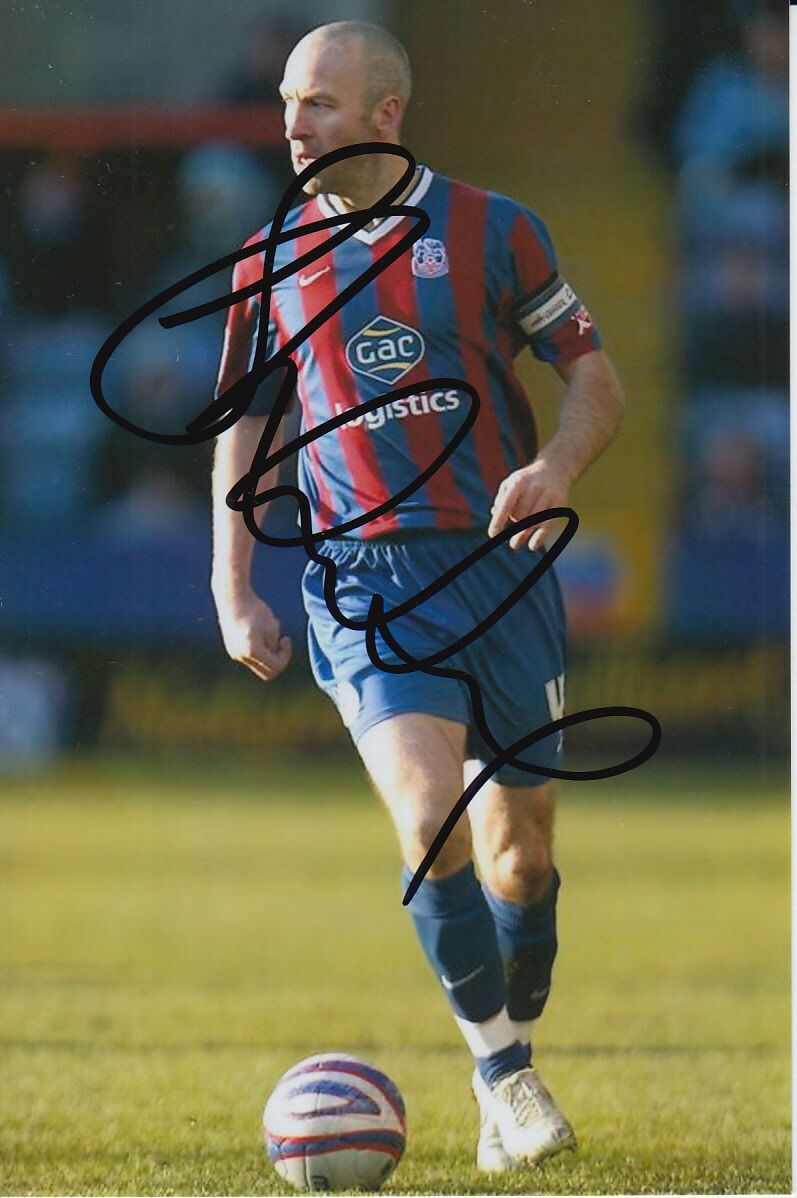 CRYSTAL PALACE HAND SIGNED SHAUN DERRY 6X4 Photo Poster painting.