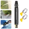 2pcs High Pressure Water Gun Nozzle with Ergonomic Grip Watering Hose Nozzle Sprinkler with Hose Clamps for Washing Home Cleaning Auto Accessories