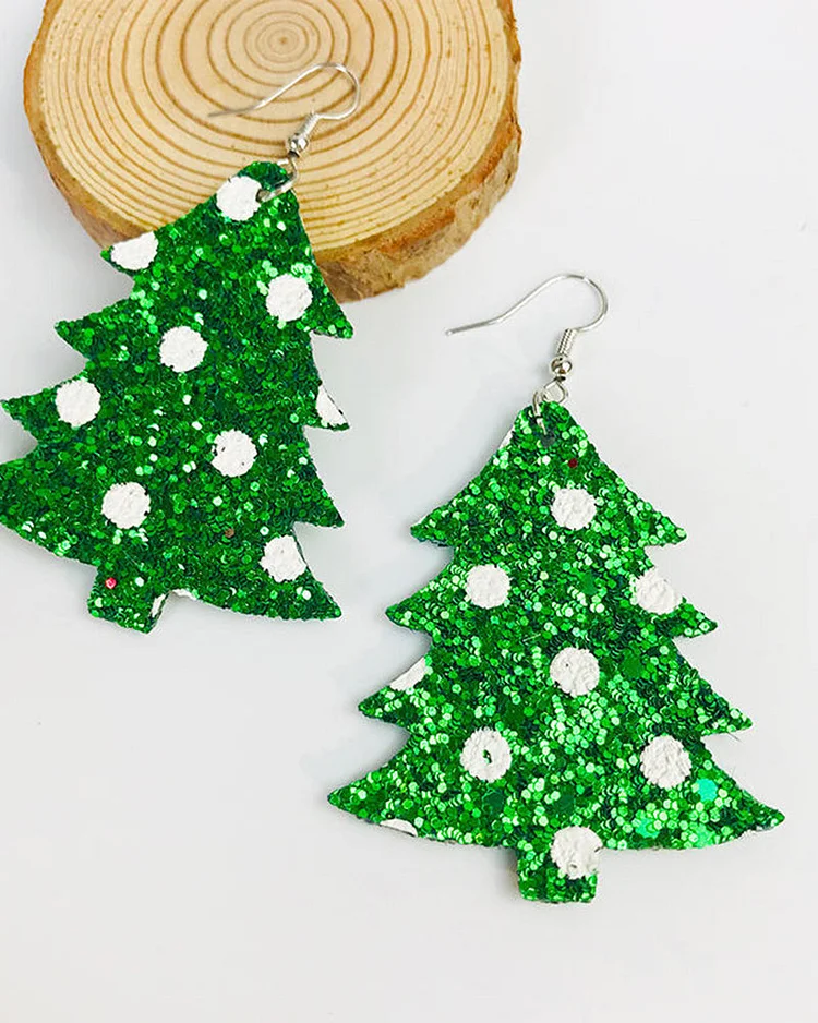 Shiny Christmas Earrings