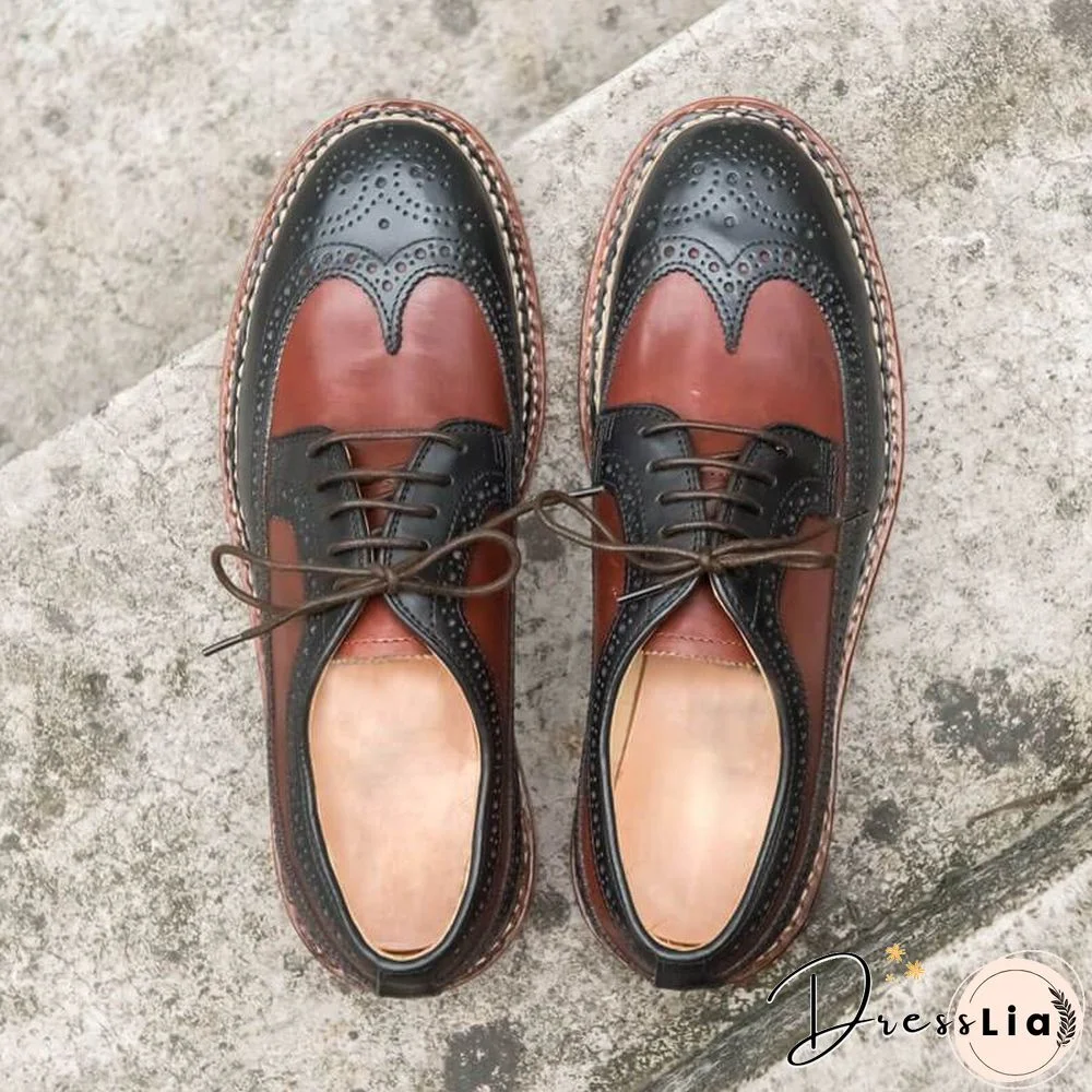 Handmade Genuine Calf Leather Oxford Shoes