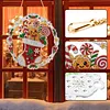 Christmas Ornament Diamond Painting Kit Stocking Gingerbread 9.45x9.45in