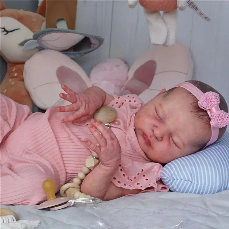  [New]20" Reborn Sleeping Newborn Girl Soft Silicone Vinyl Baby Doll Named Wantu - Reborndollsshop®-Reborndollsshop®