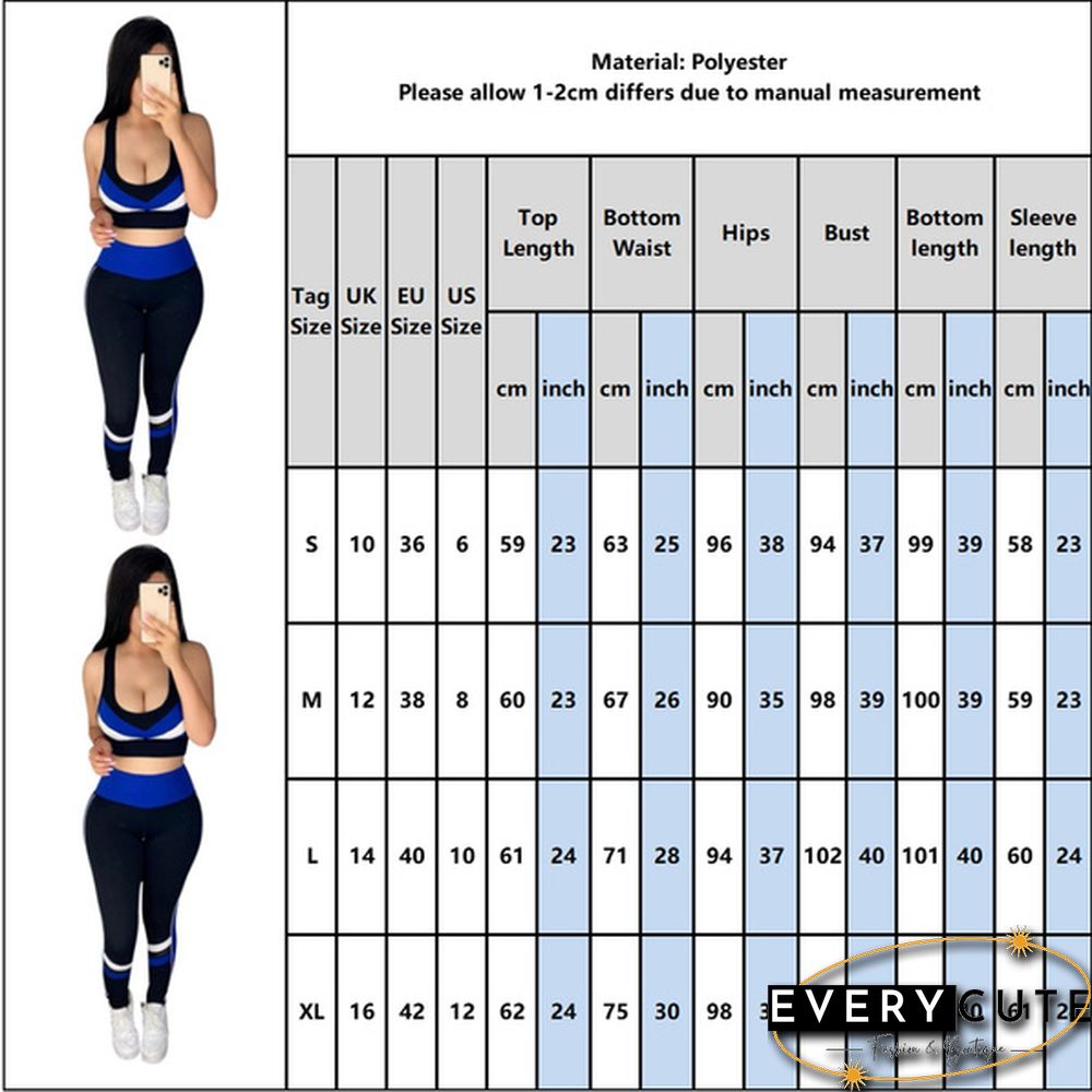 Women Fashion Sports Suits Running Wear Gym Clothes Vest Top / Pants/ Coat 3pcs Set