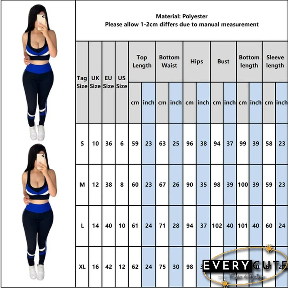 Women Fashion Sports Suits Running Wear Gym Clothes Vest Top / Pants/ Coat 3pcs Set