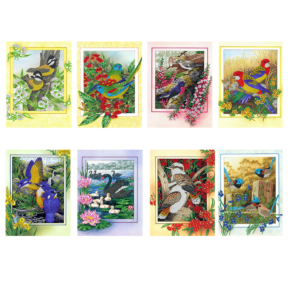 

Birds Flowers Drawing Frame - Special Shaped Diamond Painting - 30*40CM, 04, 501 Original
