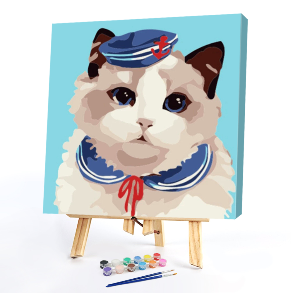 

20*20CM - Paint By Numbers - Cat, 501 Original