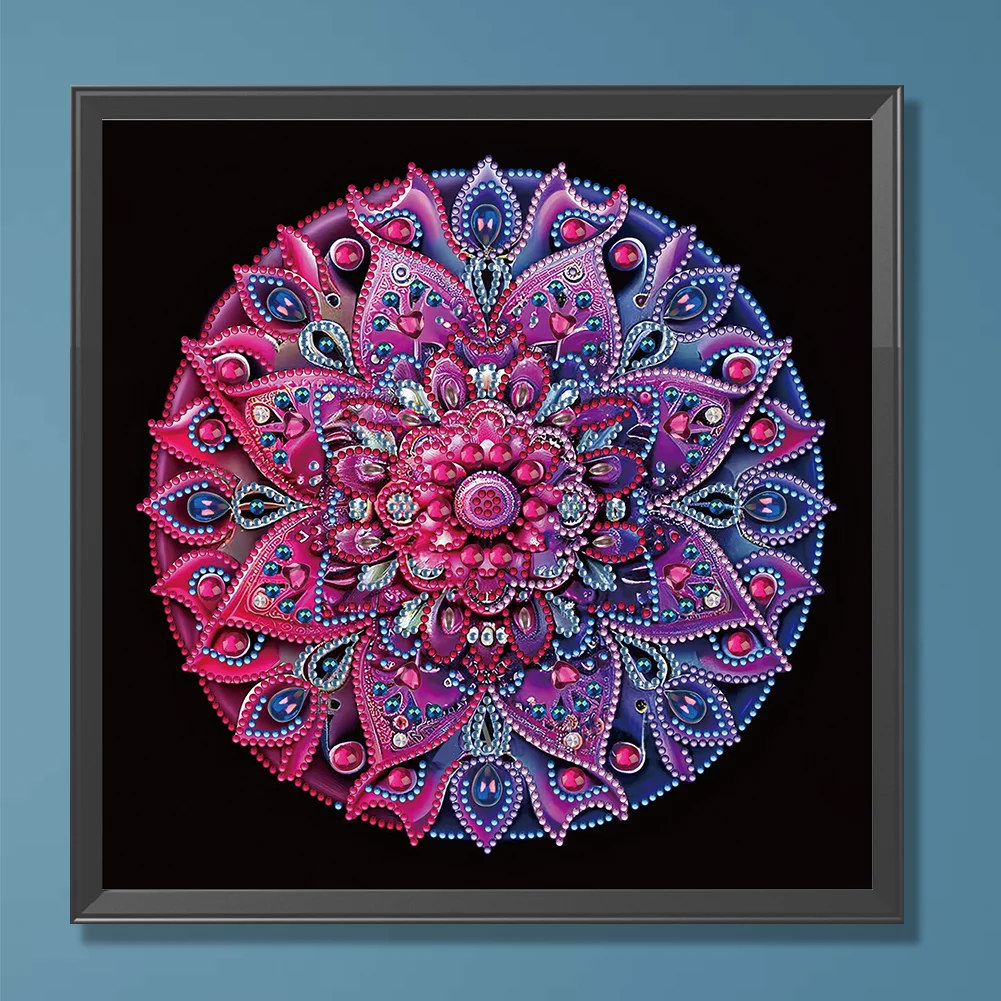 Diamond Painting - Partial Special Shaped Drill - Mandala(Canvas|30*30cm)