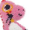 Bead Embroidery - Dinosaur Beaded Counted Cross Stitch Keyring
