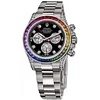 Rolex Daytona 116599 RBOW Rainbow Black Dial Stainless steel Super Clone