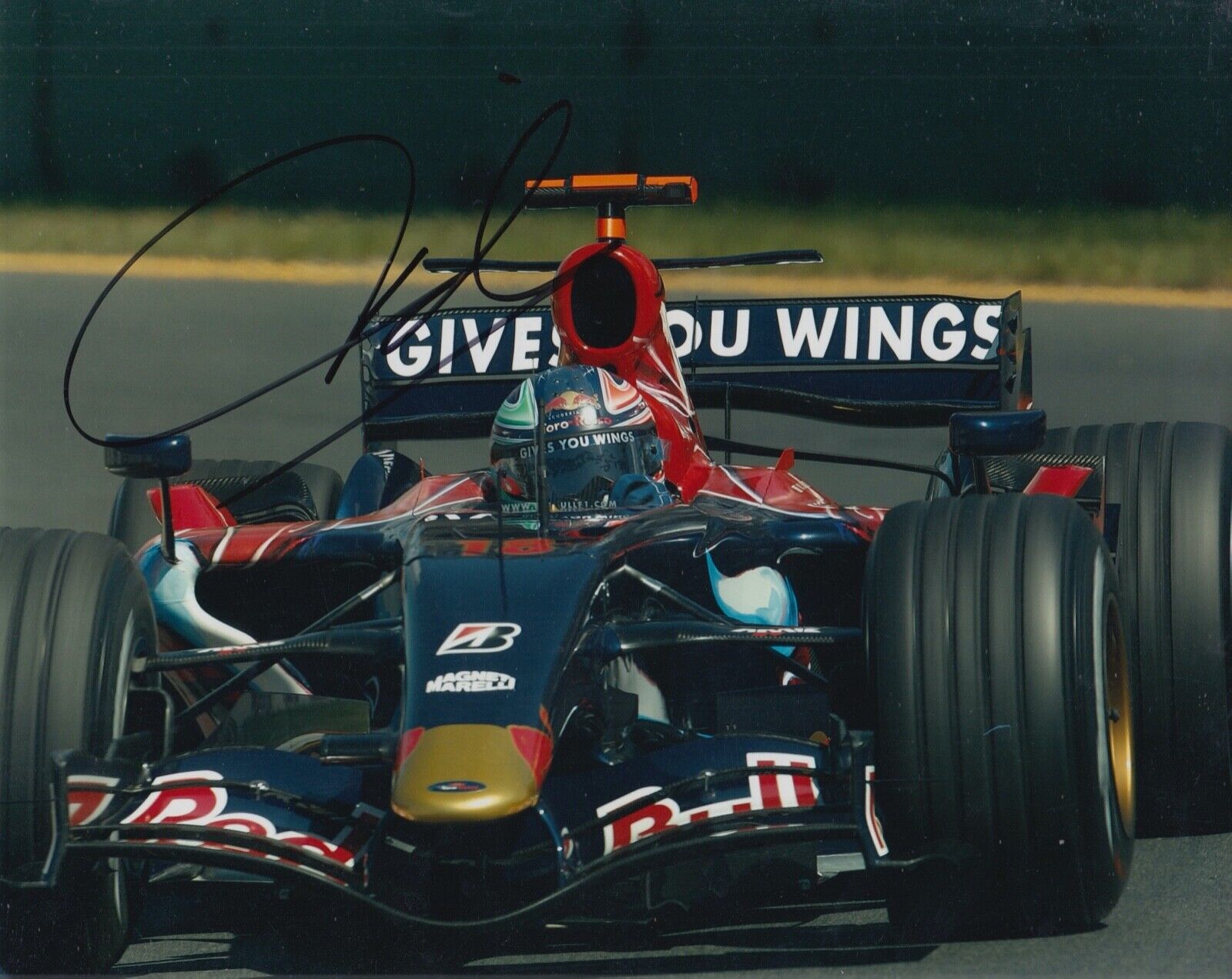 Vitantonio Liuzzi Hand Signed 10x8 Photo Poster painting F1 Autograph Red Bull Racing 5