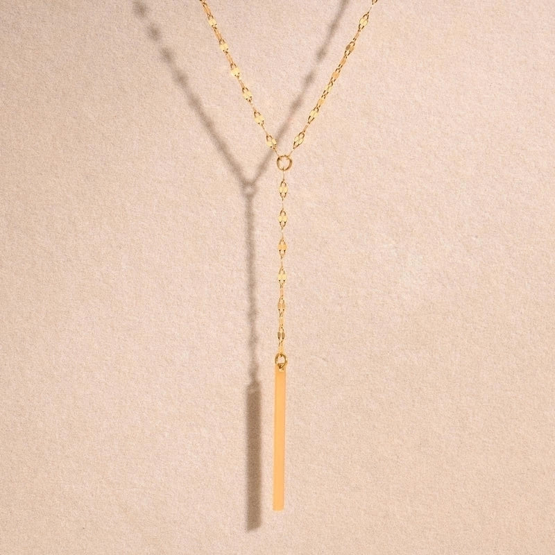 Minimalist Solid Color 201 Stainless Steel Pendant Necklace