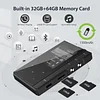 MP3 Player with Bluetooth 5.0, Phinistec Z6 Digital Audio Player with Loud Speaker, 2.4'' IPS Super Battery Life Music Player with FM Radio, E-Book, Music Alarm Support up to 256GB