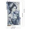 Ancienne fille-pleine ronde diamant peinture-40 * 70cm-dp grande taille