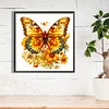 Diamond Painting-DIY Full Round Drill Yellow Butterfly(40x40cm)
