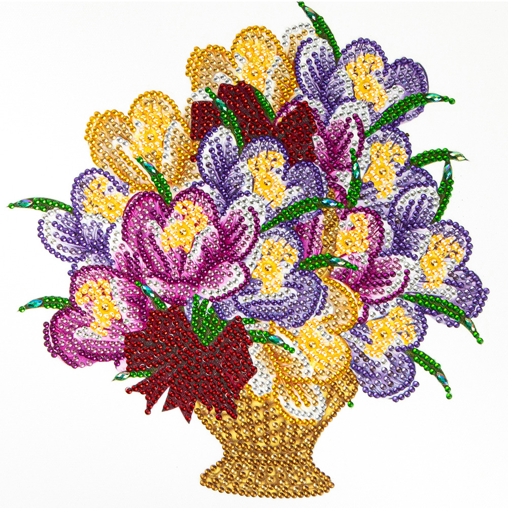 

Flower Basket - Special Shaped Diamond Painting - 30*30CM, 501 Original