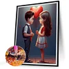 Diamond Painting -DIY Full Square Drill Valentines Day Couple(35x45cm)