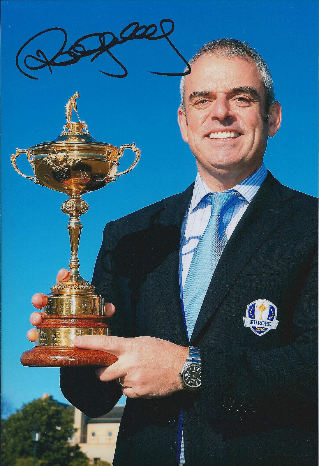 Paul McGINLEY SIGNED AUTOGRAPH 12x8 Photo Poster painting AFTAL COA Irish Ryder Cup CAPTAIN