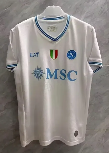25-26 Napoli Champions League away white football jersey 1:1 Thai quality