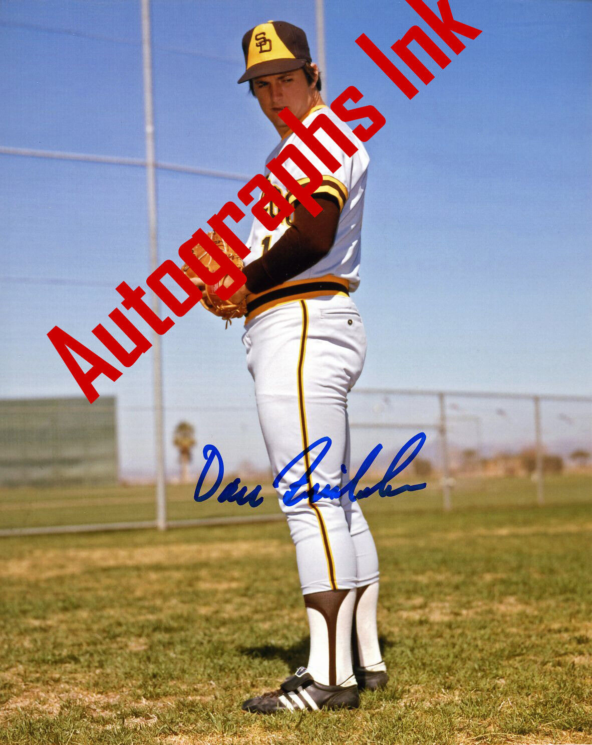 Dave Freisleben autographed 8x10 San Diego Padres Topps Vault