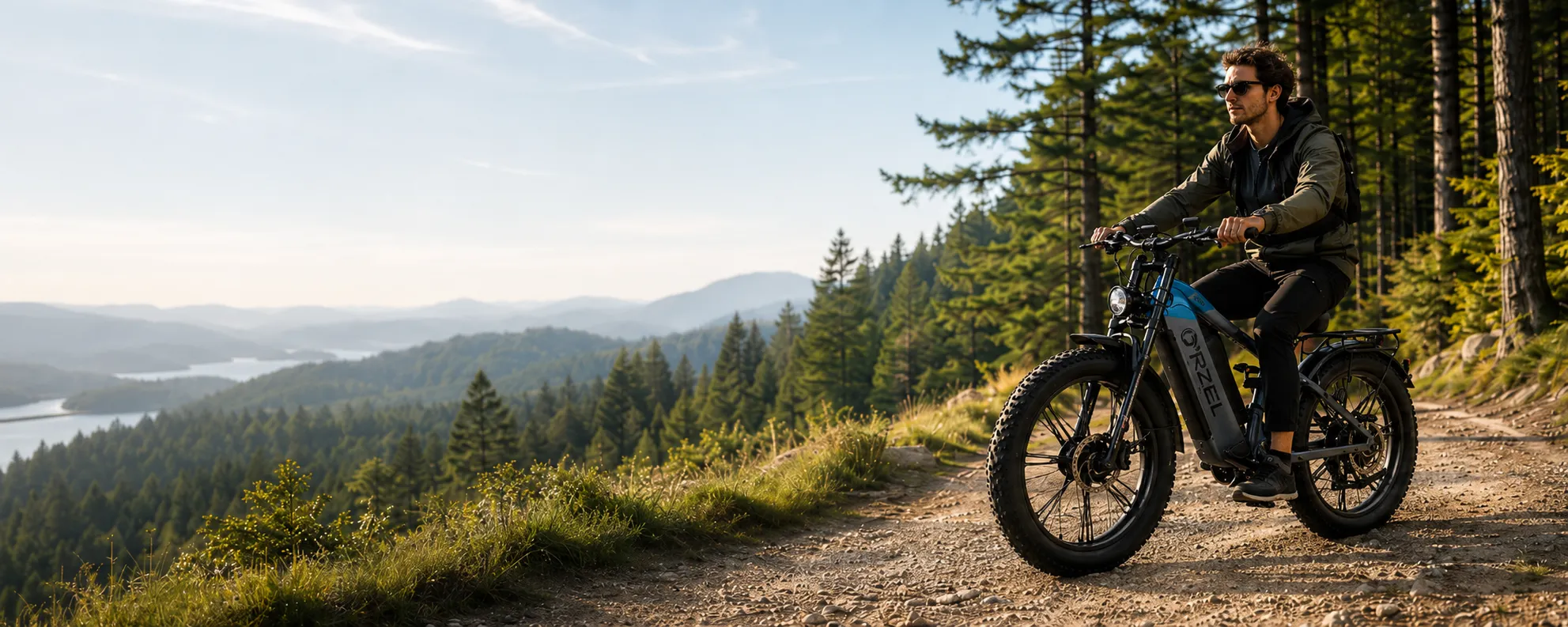 ORZEL electric bike rider