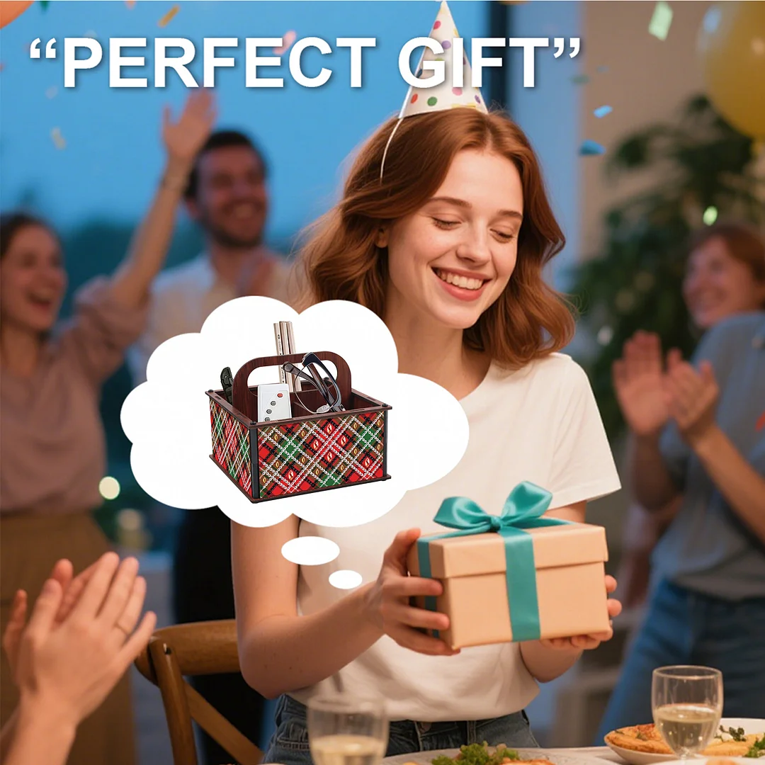 DIY Pattern Wooden Diamond Painting Handheld Storage Box Kit Tabletop Art Decor