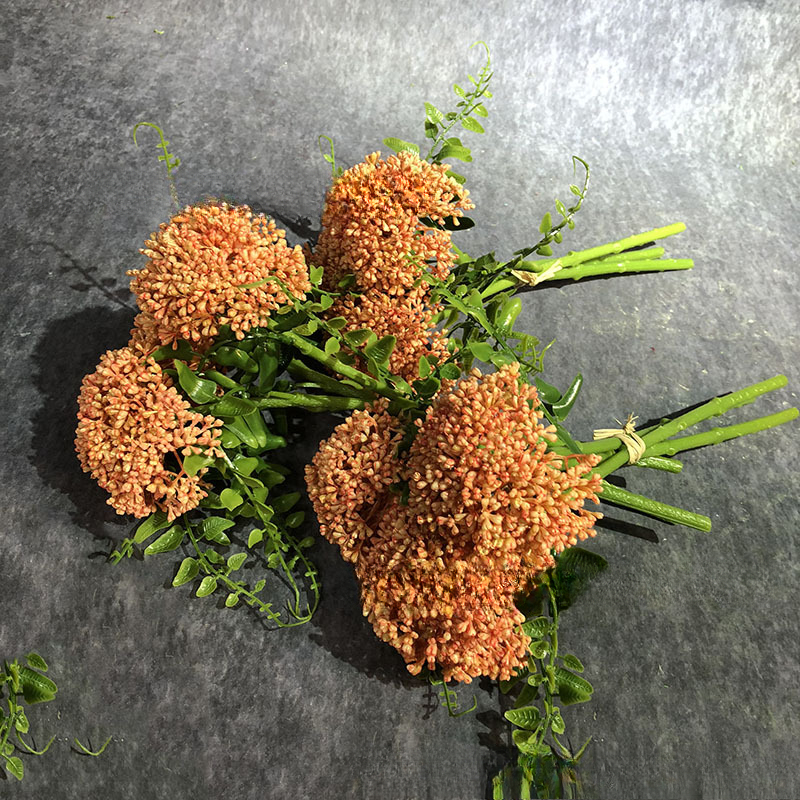 Tegooe Simulation Oat Fruit Cluster Artificial Floral Greenery Bouquet for Home Decor