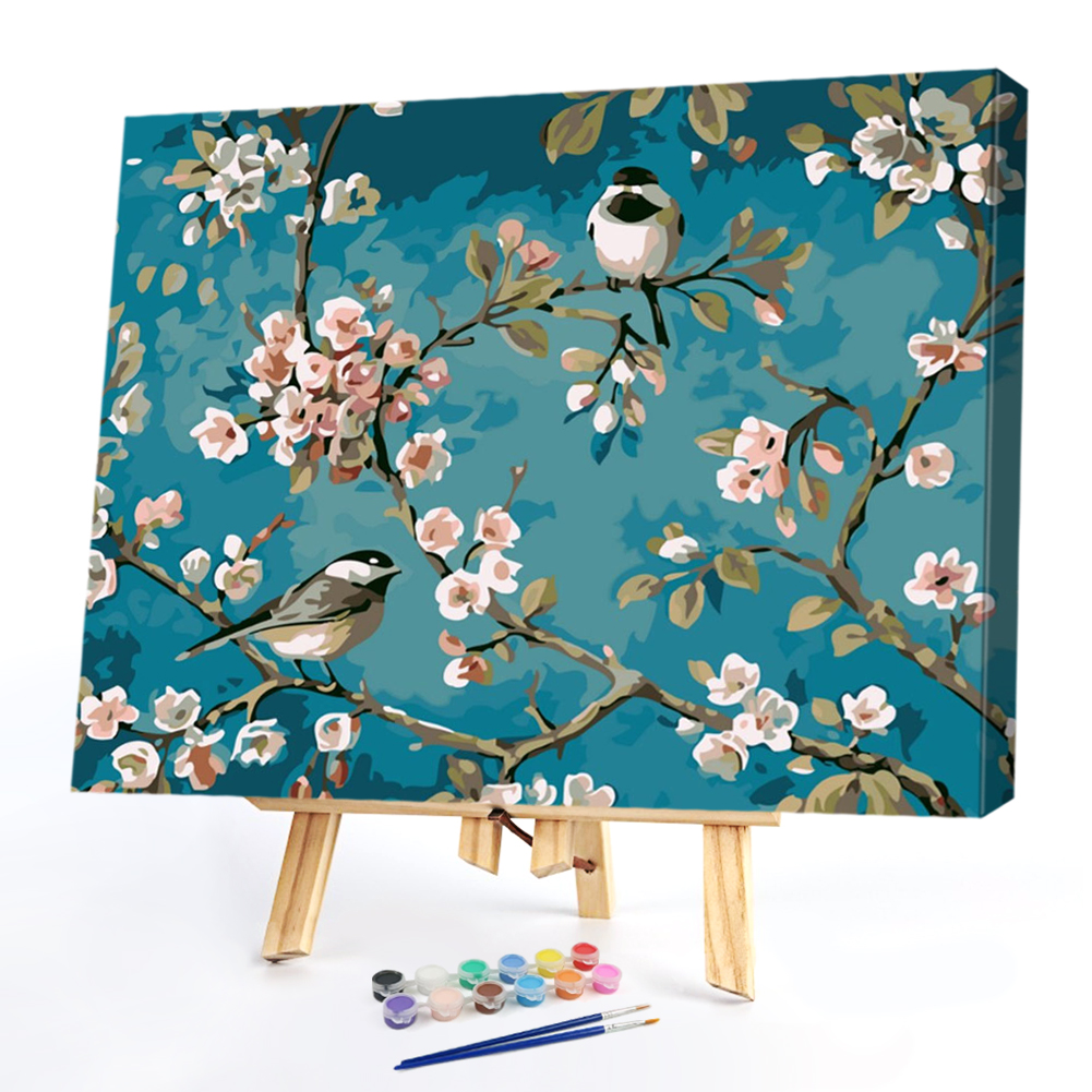 

40x50cm - Paint By Numbers - Spring Bird, 501 Original