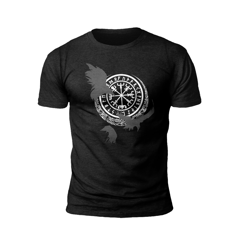 Norse Compass: The Path of the Raven T-shirt