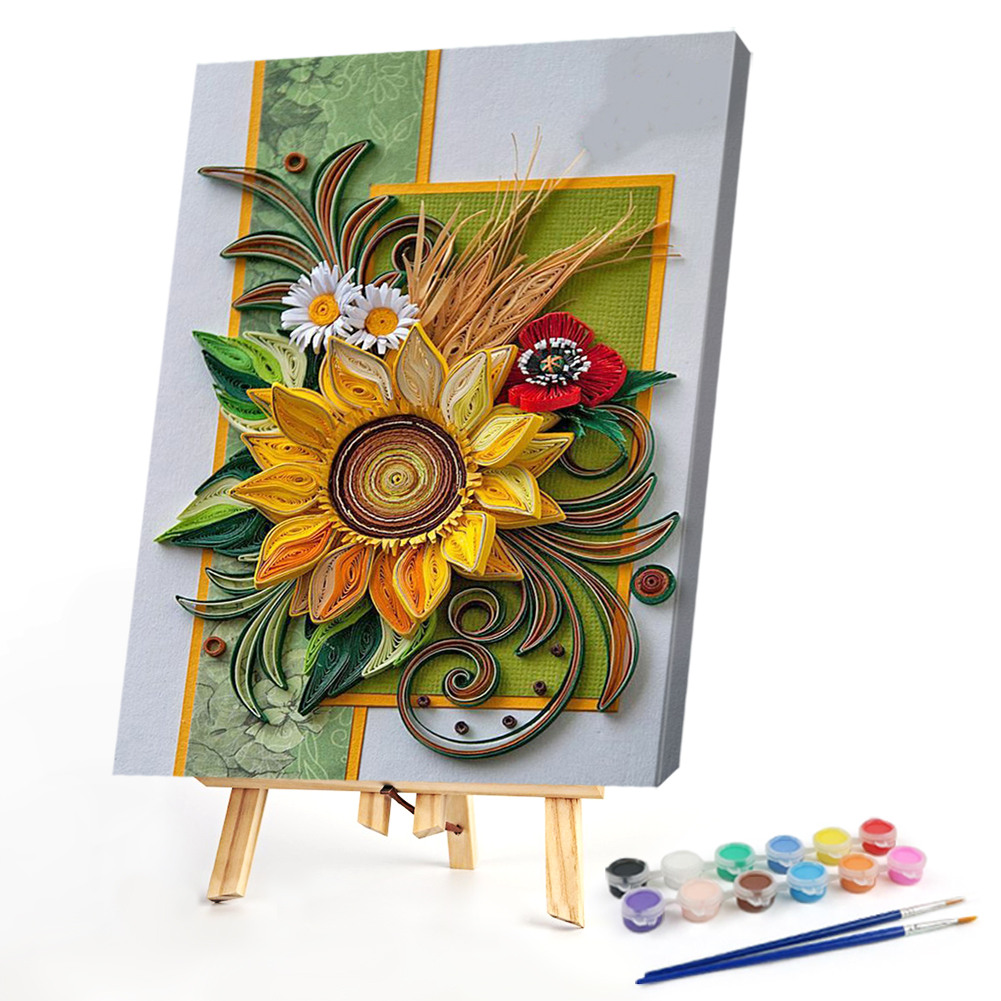 

40*50CM - Paint By Numbers - Flowers, 501 Original