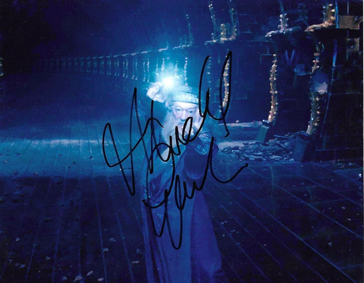 Michael Gambon Signed Harry Potter 10x8 Photo Poster painting AFTAL