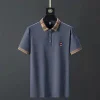 cotton lapel casual polo shirt