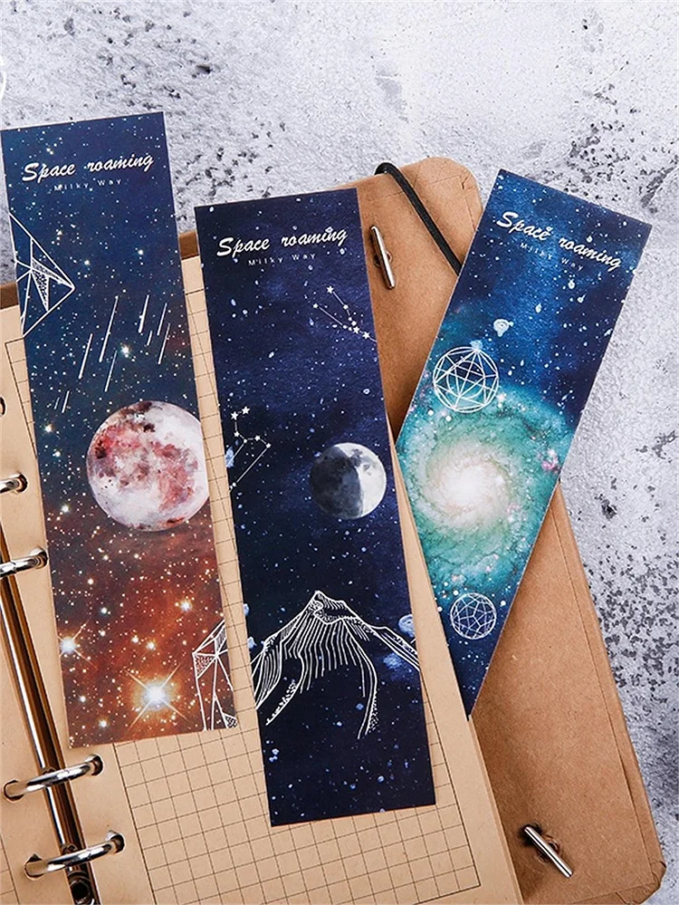 Boxed Space Planet Print Bookmark 30sheets