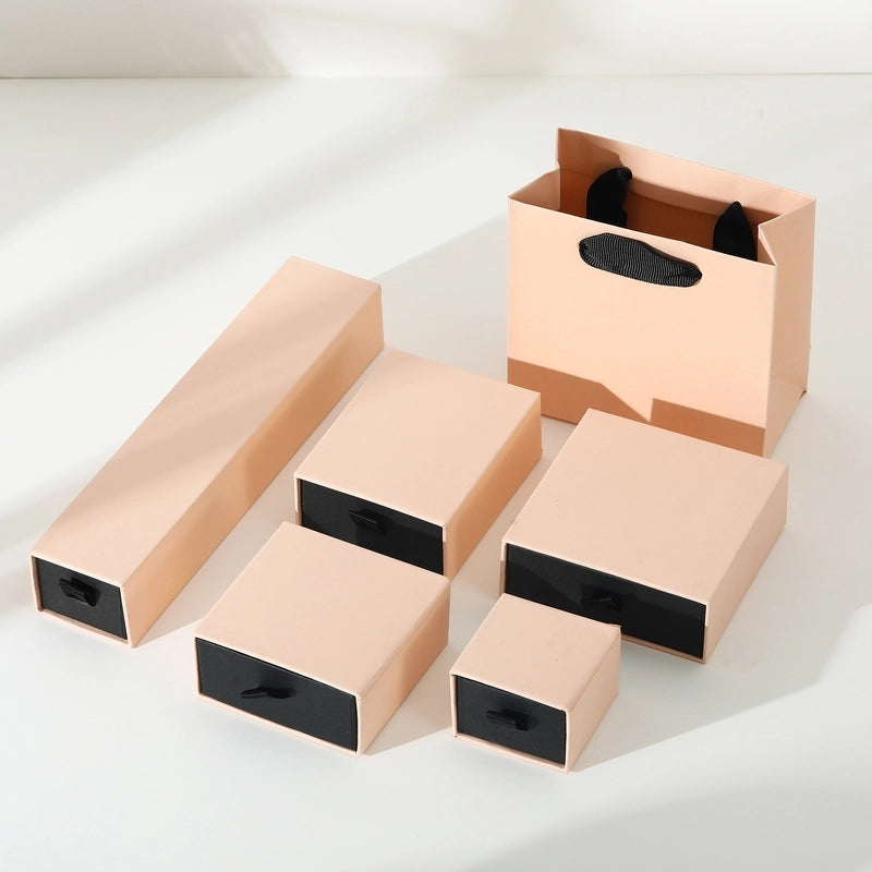 1 Piece Paper Classic Style Daily Solid Color Jewelry Boxes