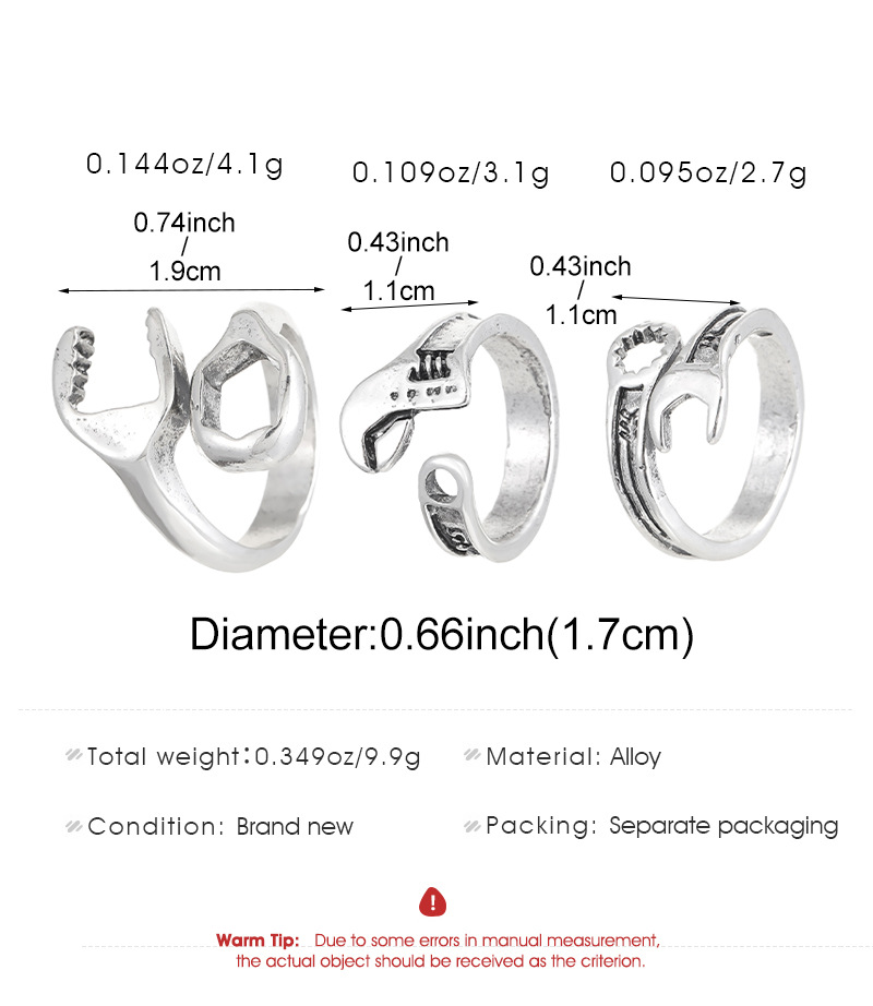 Wrench and Pliers Type Rings