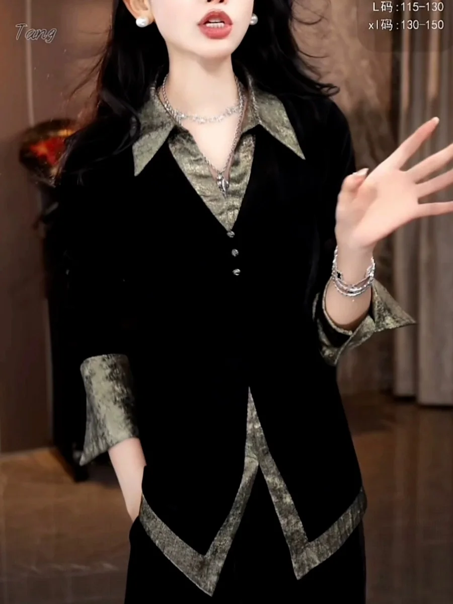 Athvotar Athvotar Year's Popular White Printed Shirt Women 2025 Spring New French Temperament Shirt High-End Long-Sleeved Top