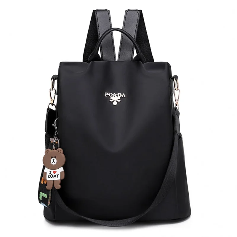 NEW Fashion Anti Theft Women Backpack Durable Fabric Oxford School Bag Pretty Style Girls School Backpack Female Travel Backpack