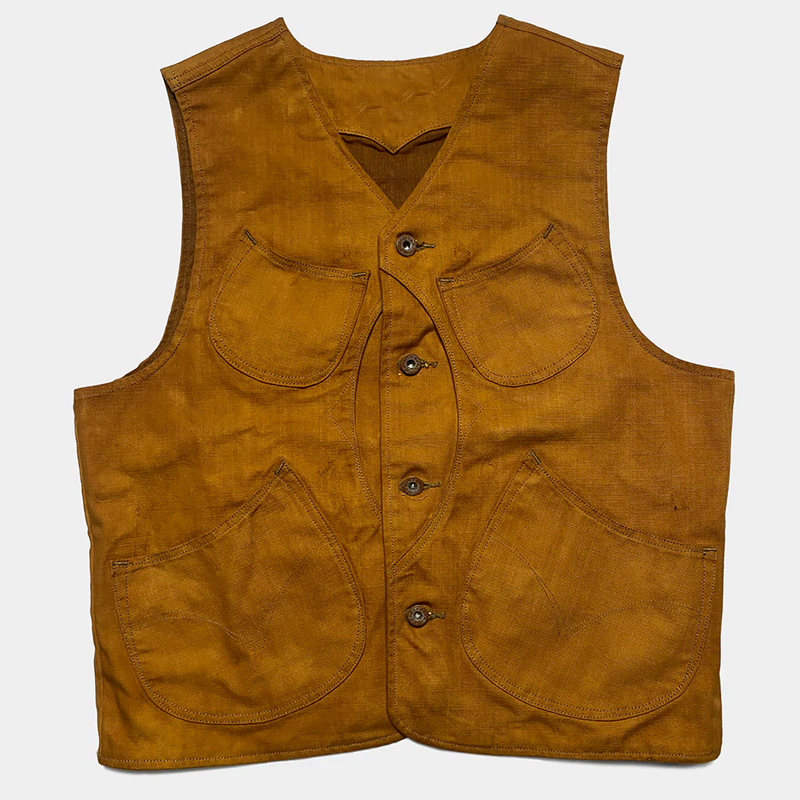 Vintage Lined 6 Pocket 12oz Canvas Vest