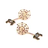 Boucles d'oreilles en toile d'araign&eacute;e d'Halloween