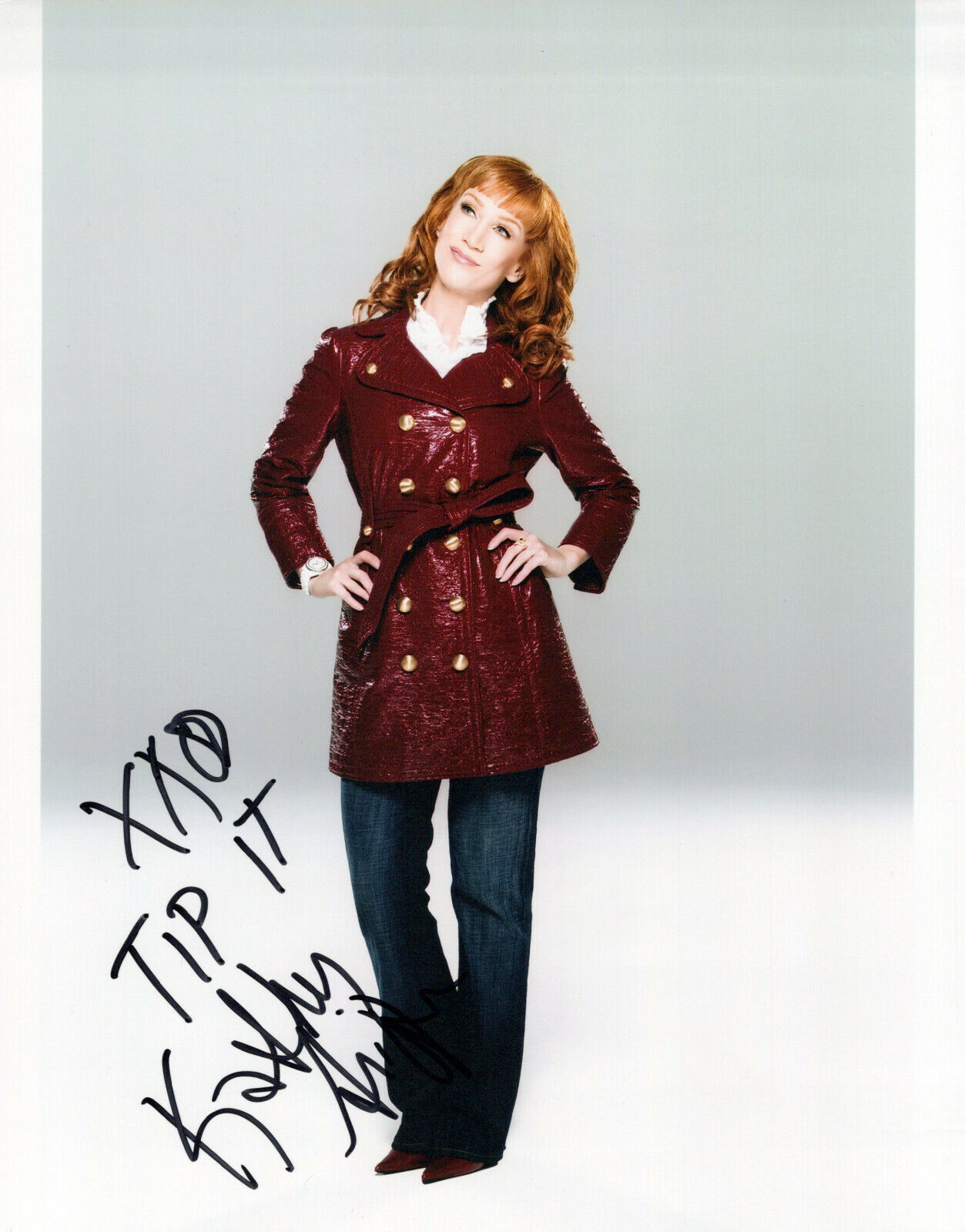 Kathy Griffin glamour shot autographed Photo Poster painting signed 8x10 #7 comic wrote tip it