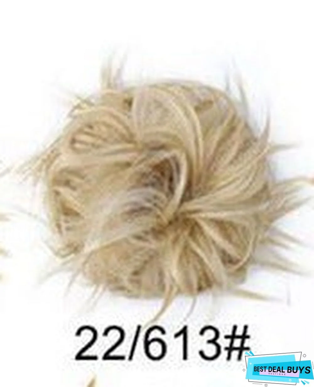 Rubber Band Chemical Fiber Wig Ring Chicken Tail Hair Ring Fluffy Curly Hair Ring