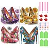 (4er Pack) High Heel - speziell geformtes Diamond Painting - 30*30cm