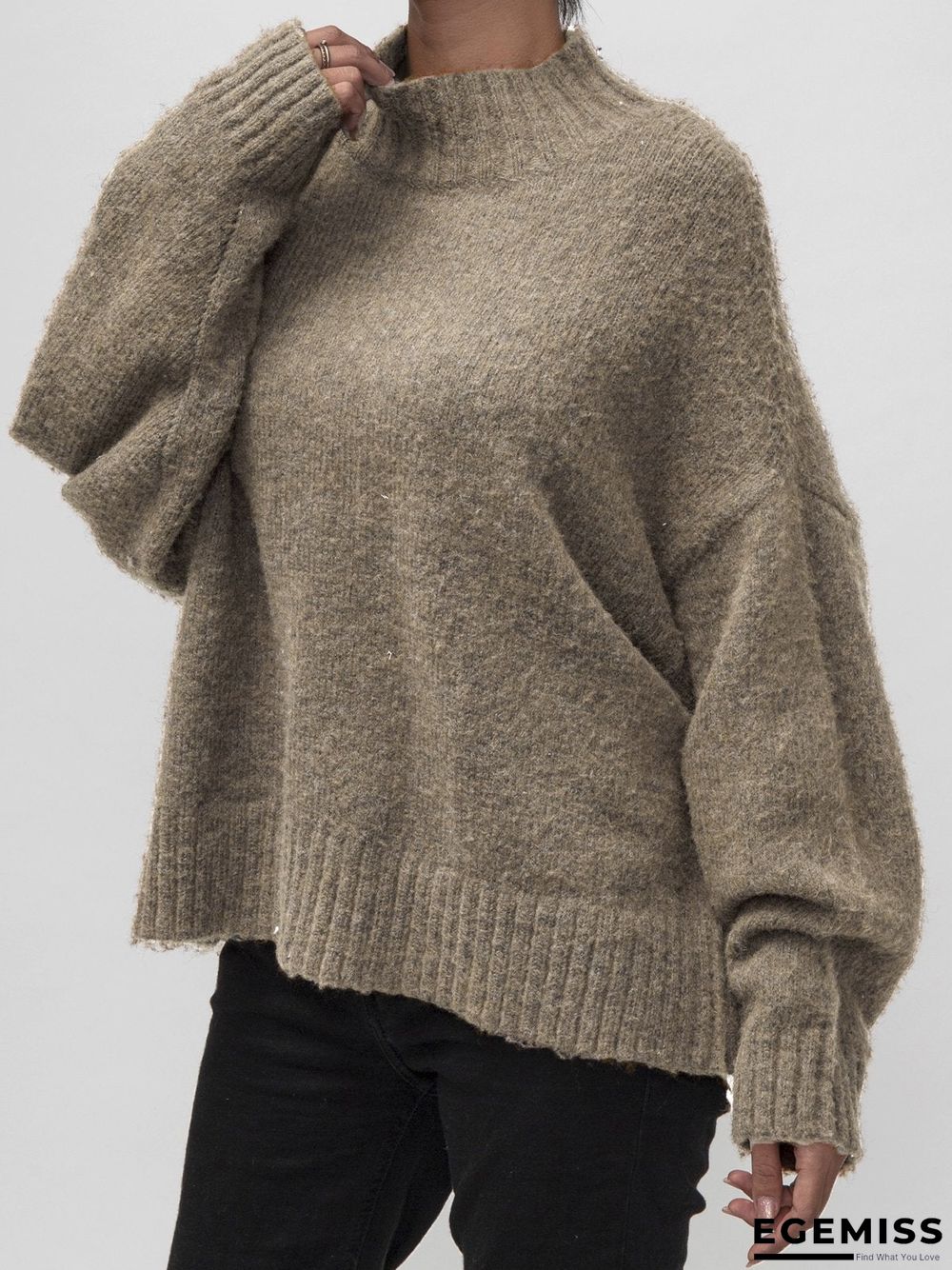 Brown Knitted Sweater | EGEMISS