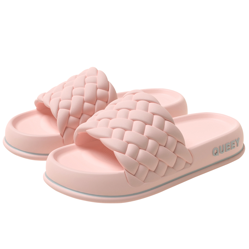 Summer Women Thick Slippers  Sole Beach Slides Bathroom Anti-Slip Soft Sandals Fashion Ladies Cloud Shoes